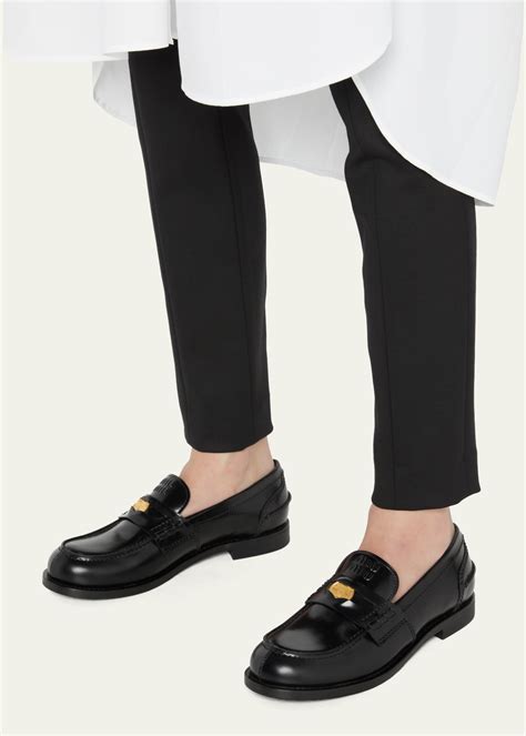 miu miu loafer heels|Penny Loafers For Women .